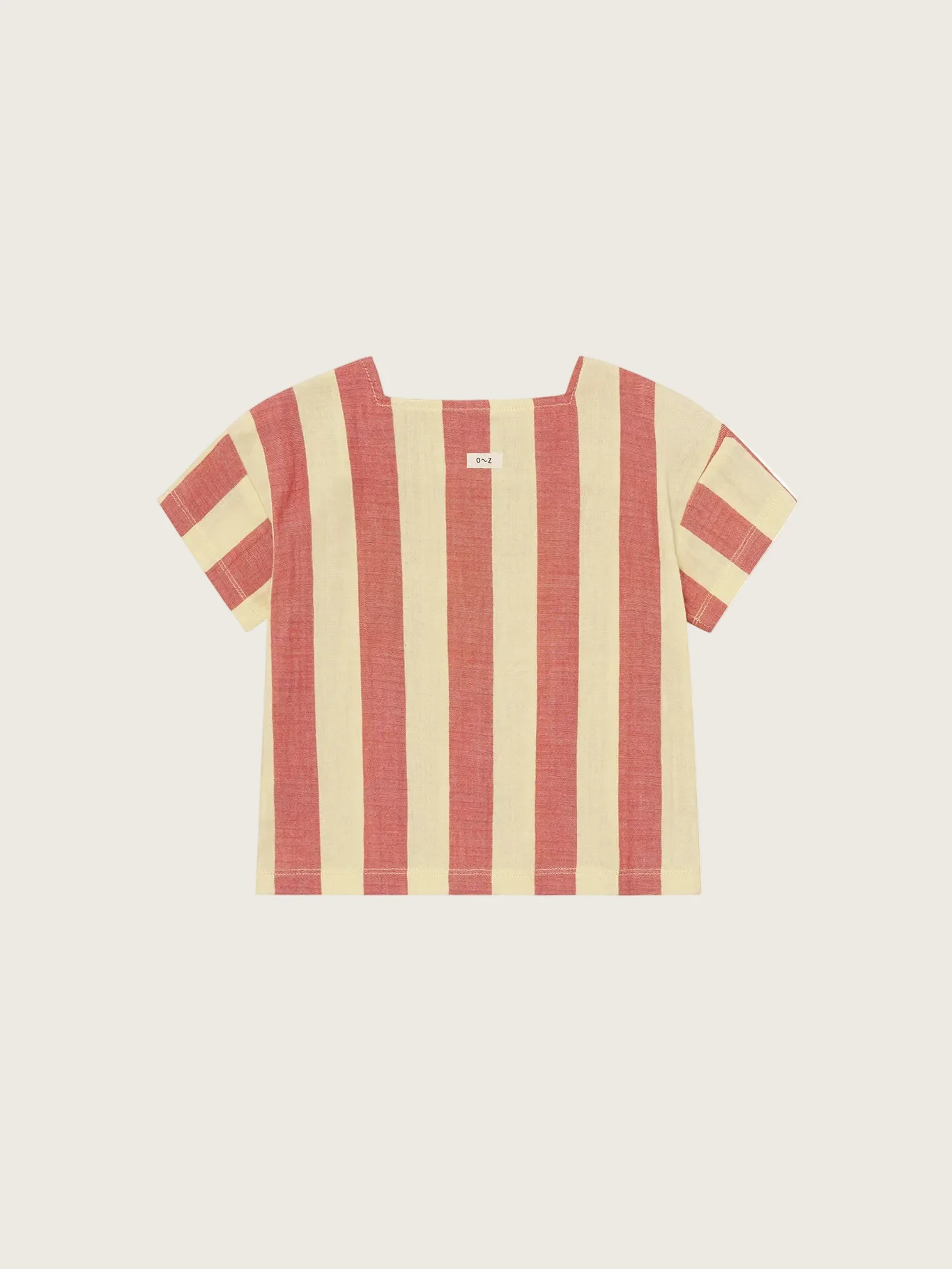 Tomato Stripes Square Neck T-Shirt - Image 6