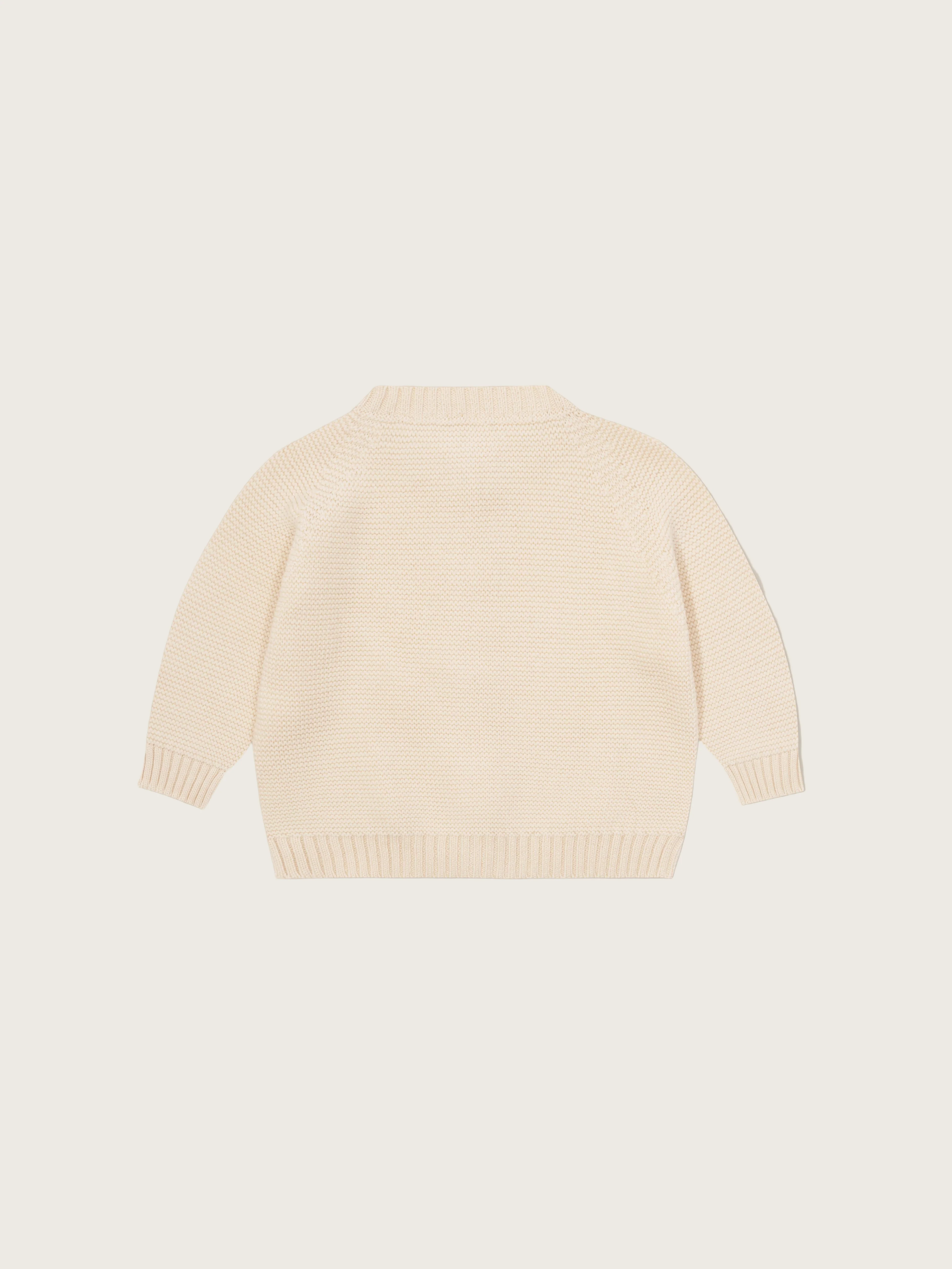 Undyed Cotton Knitted Cardigan - Image 4